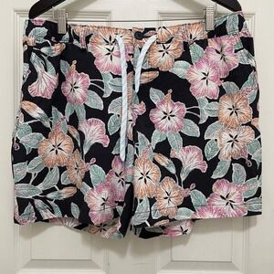 Chubbies Everywear Shorts Stretch Tropical Hibiscus 6" Inseam Hybrid Swim Trunks